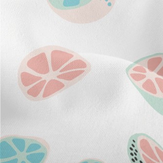 Fresh Contrasting Orange Fruit Lightweight Performance Linen