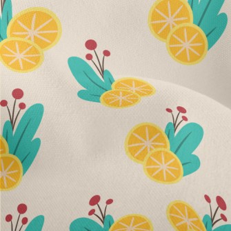 Sour Lemon Orange Lightweight Performance Linen