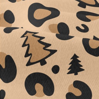 Leopard Print Christmas Tree Modern Jersey