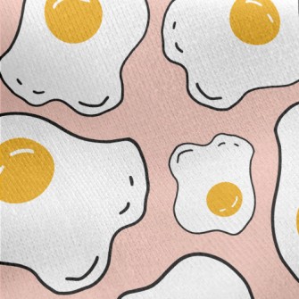 Perfect Poached Eggs Jersey Backed Fleece