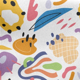 Wonderful Geometric Figures Jersey Backed Fleece