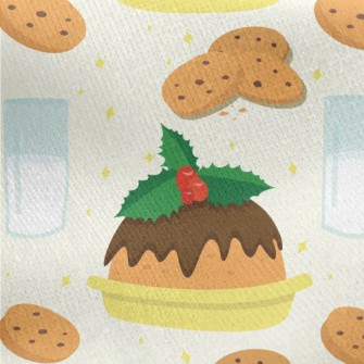 Delicious Biscuit Cake Jersey Backed Fleece