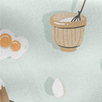 Eggs Made Into Cake Jersey Backed Fleece