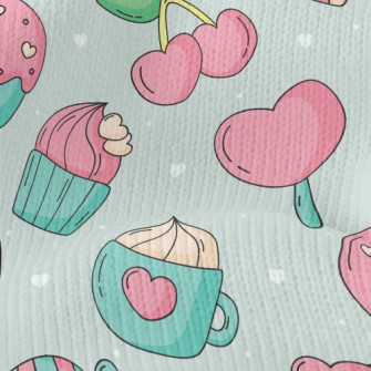 Cute And Colorful Desserts Stretch Jersey