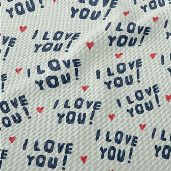 I Love You In English Birdseye Piqué