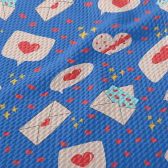 Love Message Envelope Birdseye Piqué