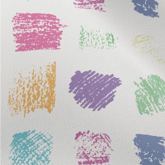 Crayon Graffiti Color Blocks Chiffon