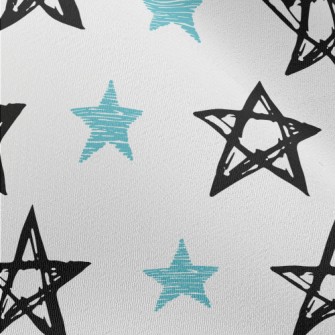 Empty Lines Stars Chiffon