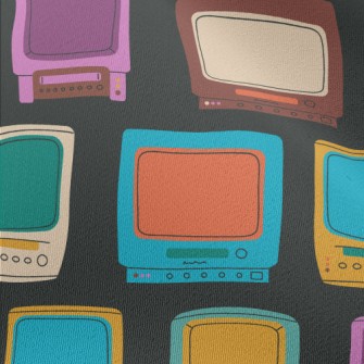 Retro Old Tv Chiffon