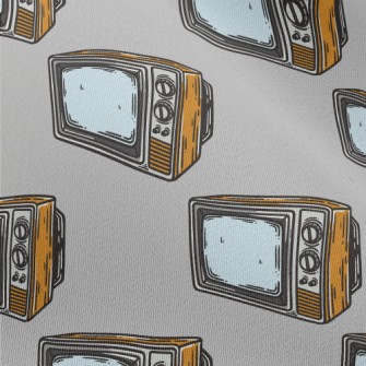 Antique Old TV Chiffon