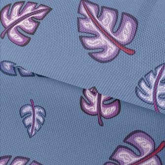 Watercolor Hand Painted Leaves Waterproof Oxford
