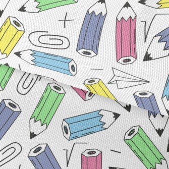 Colorful Pencils And Paper Cli Waterproof Oxford