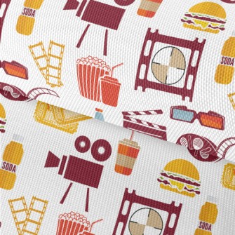 Negative Movie Popcorn Waterproof Oxford