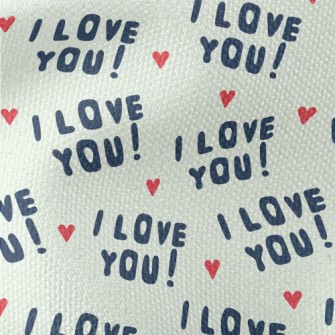 I Love You In English Waterproof Canvas