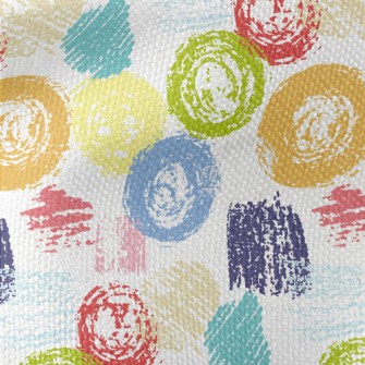 Crayon Geometric Doodles Waterproof Canvas