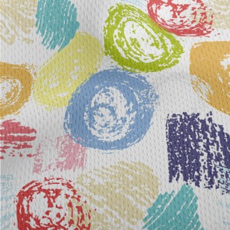 Crayon Geometric Doodles Athletic Mesh Flat Back