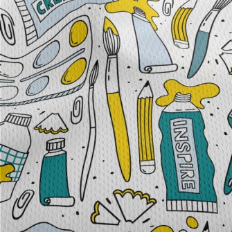 Watercolor Watercolor Pen Athletic Mesh Flat Back
