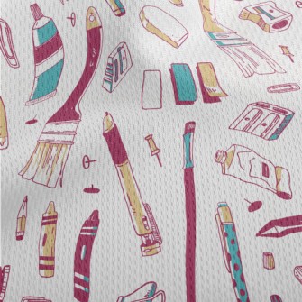 Art Watercolor Supplies Athletic Mesh Flat Back