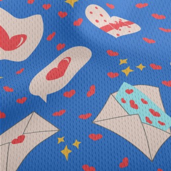 Love Message Envelope Athletic Mesh Flat Back