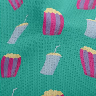 Popcorn With Coke Athletic Mesh Flat Back