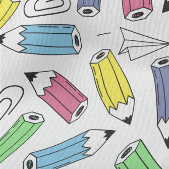 Colorful Pencils And Paper Cli Terry