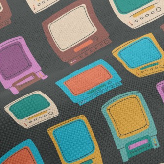 Retro Old Tv Performance Linen