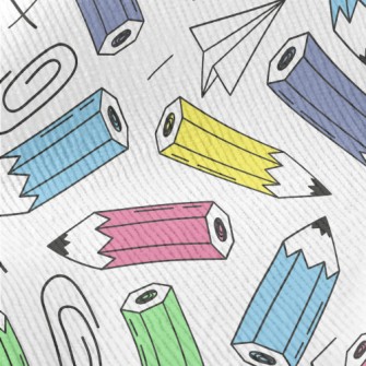 Colorful Pencils And Paper Cli Standard Corduroy