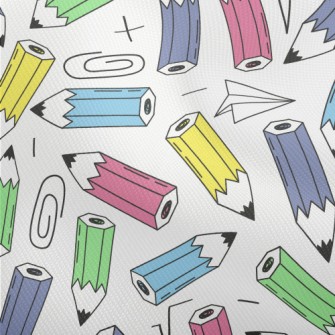 Colorful Pencils And Paper Cli Dobby