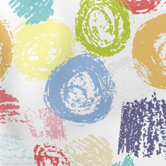 Crayon Geometric Doodles Stretch Ponte