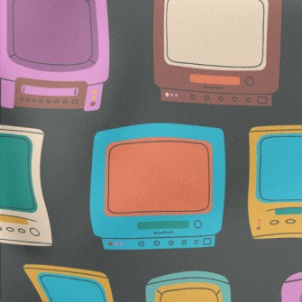Retro Old Tv Stretch Ponte
