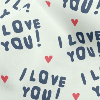 I Love You In English Micro Fleece