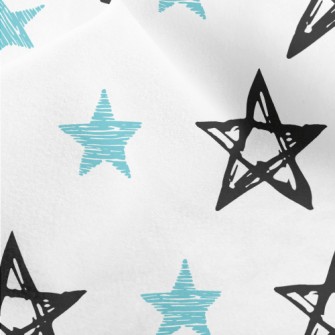 Empty Lines Stars Micro Fleece