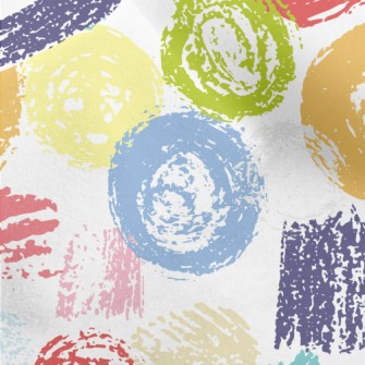 Crayon Geometric Doodles Micro Fleece