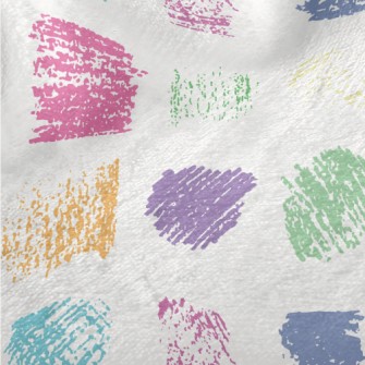 Crayon Graffiti Color Blocks Minky