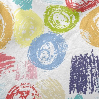 Crayon Geometric Doodles Minky