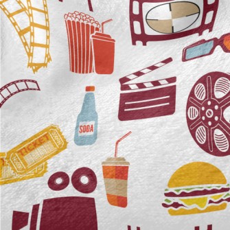 Negative Movie Popcorn Minky