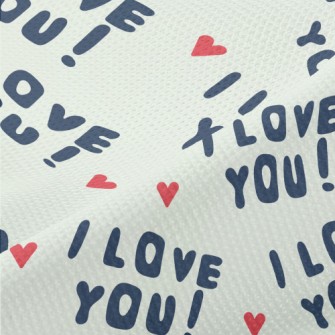 I Love You In English Piqué