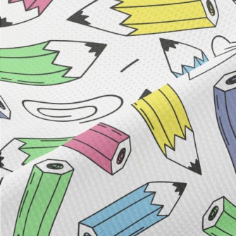 Colorful Pencils And Paper Cli Piqué