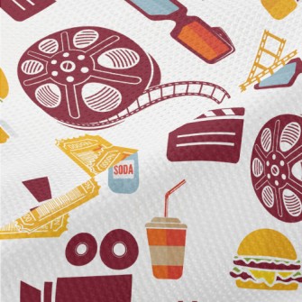 Negative Movie Popcorn Piqué