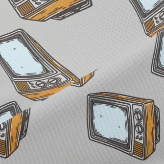 Antique Old TV Piqué