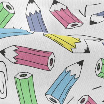 Colorful Pencils And Paper Cli Modern Jersey