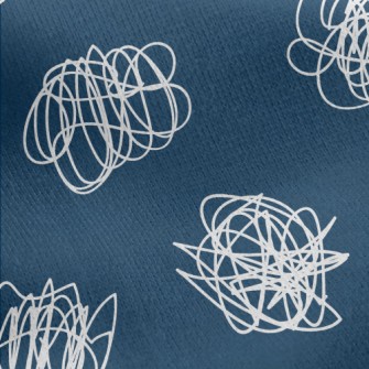 Draw Lines Casually Jersey Backed Fleece