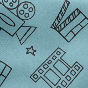 Camera Print Film Jersey Backed Fleece