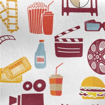 Negative Movie Popcorn Jersey Backed Fleece