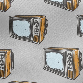 Antique Old TV Jersey Backed Fleece