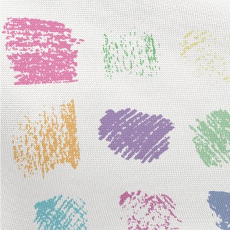 Crayon Graffiti Color Blocks Pongee