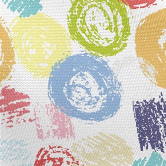 Crayon Geometric Doodles Pongee