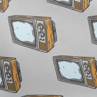 Antique Old TV Pongee