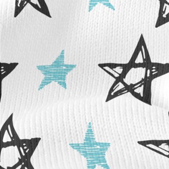 Empty Lines Stars Stretch Jersey