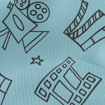 Camera Print Film Stretch Jersey